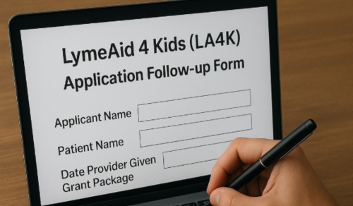 Lyme Aid for Kids Application Form